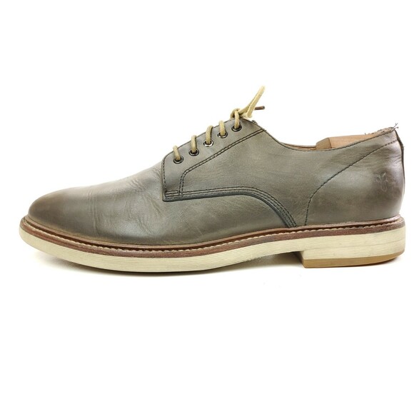 Frye Oxfords Size 11 Grant Lace Up Gray Leather Comfort Plain Toe Casual Shoes main image 6